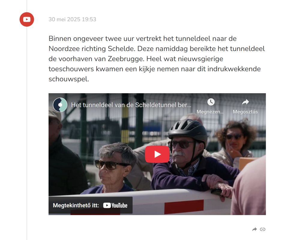 The project shared live updates using social media integration in Live Blog